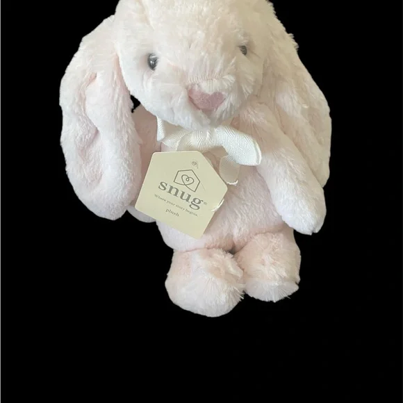 Snug Bunny Plush 12” long Soft New with Tags Light Pink - Picture 2 of 4